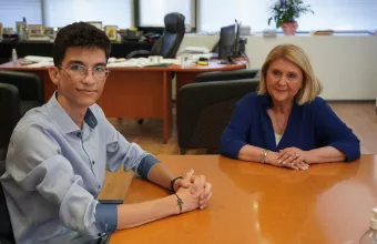 Ο νεαρός φοιτητής συναντήθηκε με την Σοφία Βούλτεψη