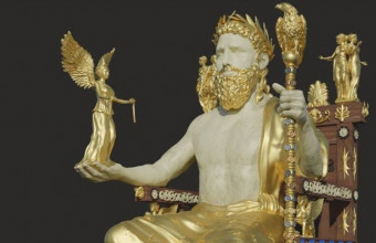 Το ανακατασκευασμένο χρυσελεφάντινο άγαλμα του Δία