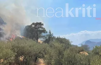 Φωτιά στο Ηράκλειο Κρήτης