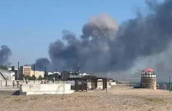 Καπνός έχει σκεπάσει τον ουρανό στην Κριμαία 