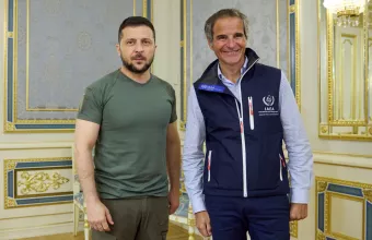Ζαπορίζια - Ζελένσκι: Υποδέχθηκε στο Κίεβo αποστολή Διεθνούς Οργανισμού Ατομικής Ενέργειας