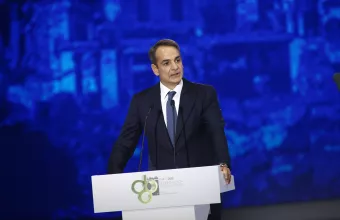 Ο Κυριάκος Μητσοτάκης στην ομιλία του στο Βελλίδειο