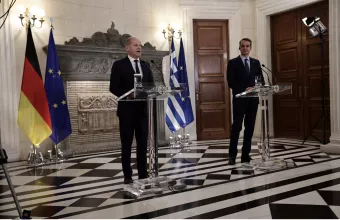 Μητσοτάκης- Σολτς, κοινές δηλώσεις