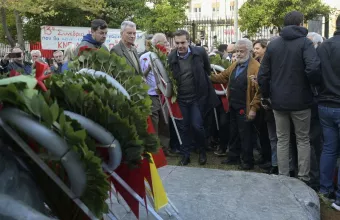 Ο Αλ. Τσίπρας στο Πολυτεχνείο