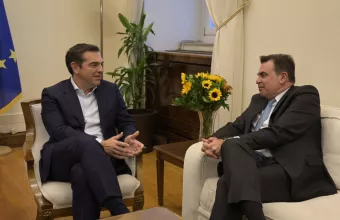 Συνάντηση Αλέξη Τσίπρα με Μαργαρίτη Σχοινά
