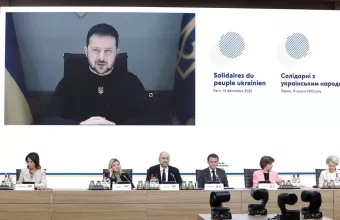 ζελενσικ διασκεψη παρισι 