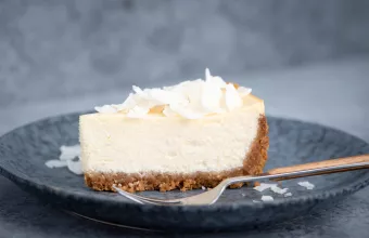 Το cheesecake με αρώματα καρύδας