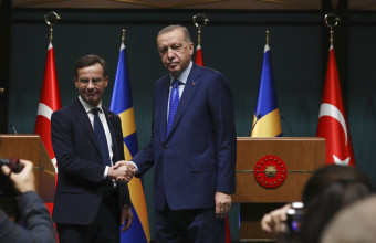 Ερντογάν με Σουηδό πρωθυπουργό