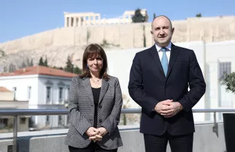 Σακκελαροπούλου με τον Πρόεδρο της Βουλγαρίας 