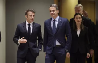 Εμμανουέλ Μακρόν - Κυριάκος Μητσοτάκης