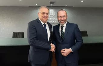  Συνάντηση Θεοδωρικάκου- Βέμπερ στο Υπουργείο Προστασίας του Πολίτη