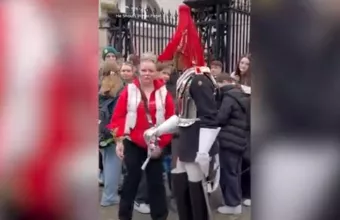 King’s Guard screams  - Tourist