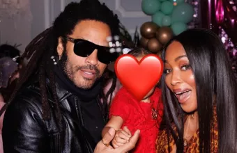 Ο Lenny Kravitz με τη Naomi Campbell