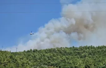 Φωτιά σε Μαρκόπουλο Ωρωπού και Κάλαμο
