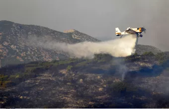Φωτιές: Χωρίς ενεργό μέτωπο η Ρόδος, η Κέρκυρα και η Μαγνησία	