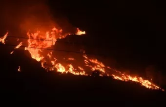Φωτιά σε δασική έκταση στο Παρανέστι Δράμας