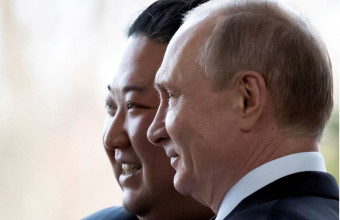 Ο Κιμ Γιονγκ Ουν με τον Πούτιν 