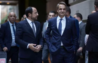 Χριστοδουλίδης με Μητσοτάκη
