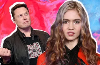 Ο Ίλον Μασκ με τη Grimes 