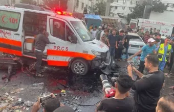 Βομβαρδισμός στο νοσοκομείο Αλ Σίφα της Γάζας