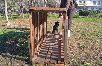 Το πρώτο πάρκο σκύλων με ανακυκλώσιμα υλικά στον δήμο Καλαμαριάς