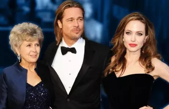 Ο Brad Pitt με τη μητέρα του 