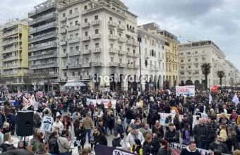 Τέμπη συγκεντρωση Θεσσαλονίκη