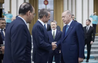 Μητσοτάκης με Ερντογάν
