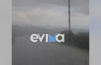 Εύβοια: Σφοδρή χαλαζόπτωση