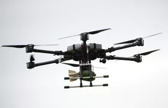Στρατιωτικό drone σε πτήση