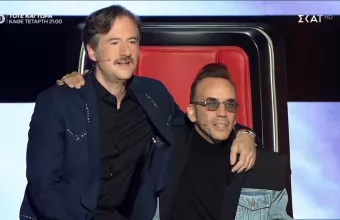 The Voice Μουζουράκης- Μαραβέγιας συγκίνηση