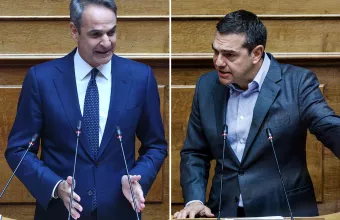 Δύο Έλληνες πολιτικοί σε Βουλή