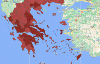 Lockdown- Nέος χάρτης Υγειονομικής Ασφάλειας: Ποιες οι περιοχές σε «βαθύ κόκκινο» (pic)