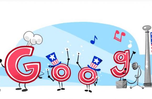 Google Doodle: Αφιερωμένο στην Ημέρα της Ανεξαρτησίας των ΗΠΑ
