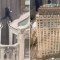 Άνδρας «spiderman» πηδάει στην ταράτσα ενός πολυώροφου κτιρίου της Νέας Υόρκης