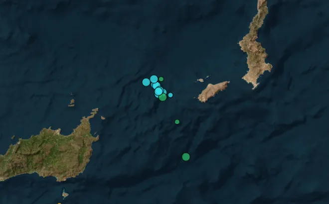 Σεισμική δόνηση 3,5 Ρίχτερ ανάμεσα σε Κρήτη και Κάσο