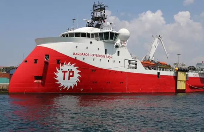 Η Τουρκία στέλνει το Barbaros και άλλα δύο σκάφη στην ελληνική υφαλοκρηπίδα