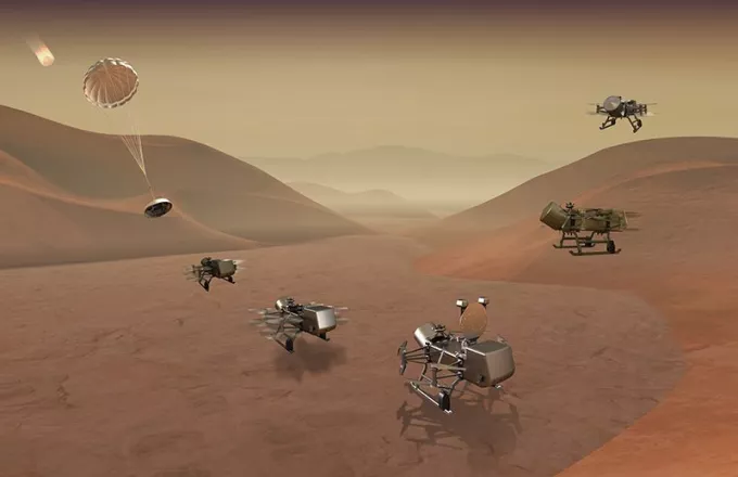 Η NASA στέλνει το ρομποτικό drone Dragonfly στον Τιτάνα για εξερεύνηση