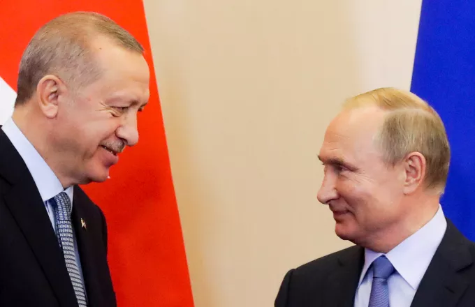 Επικοινωνία Πούτιν – Ερντογάν για την Ανατολική Μεσόγειο 