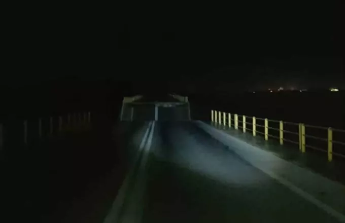 Κατέρρευσε η γέφυρα του ποταμού Μάκκαρη στη Ρόδο