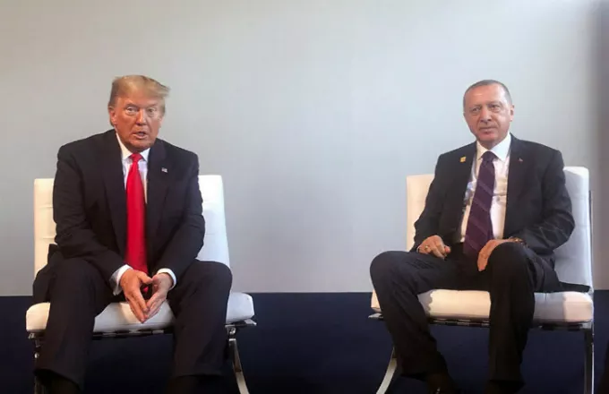 Συνάντηση εκτός προγράμματος Τραμπ-Ερντογάν στο περιθώριο της συνόδου του ΝΑΤΟ