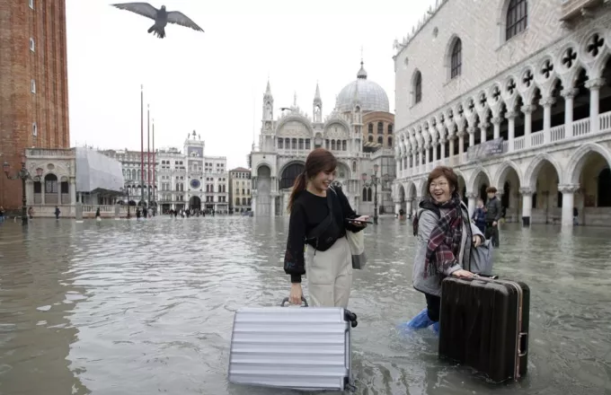 Σε πτώση οι κρατήσεις στα ξενοδοχεία της Βενετίας μετά τις ακυρώσεις λόγω πλημμυρών
