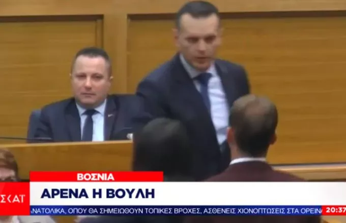 Βοσνία: Αρένα η Βουλή-Υπουργός χαστούκισε βουλευτή (VIDEO)