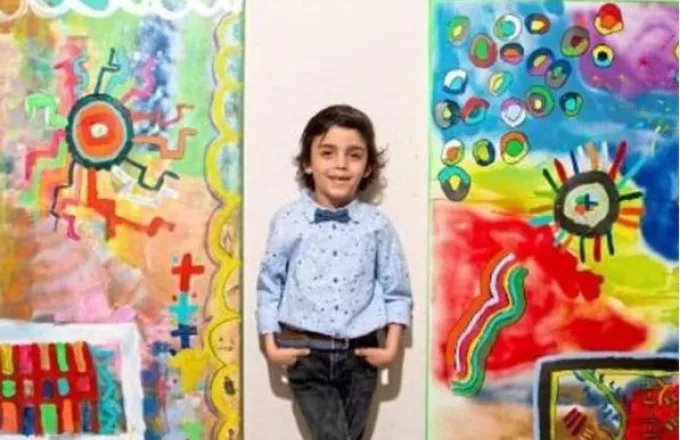 «Μικρός Πικάσο»: Ο επτάχρονος που πουλά τους πίνακές του έναντι χιλιάδων ευρώ (pic, vid)