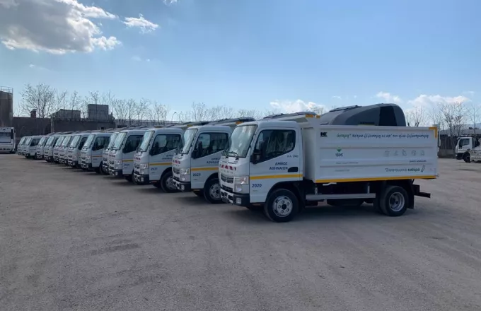 Mε 35 ολοκαίνουργια πλυστικά οχήματα και 10 υδροφόρες η καθαριότητα - απολύμανση στον Δήμο Αθηναίων