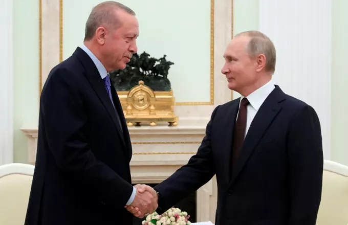 Τηλεφωνική επικοινωνία Πούτιν και Ερντογάν για την κατάσταση στην Ιντλίμπ