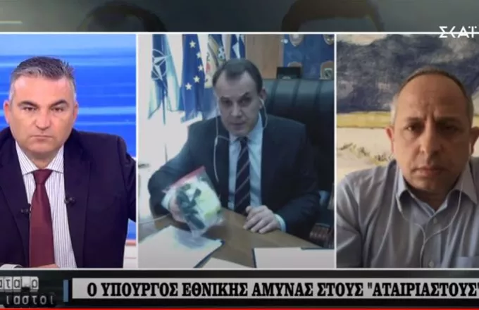 Παναγιωτόπουλος σε ΣΚΑΪ για μέτρα: Δεν υπάρχει σενάριο εμπλοκής του στρατού
