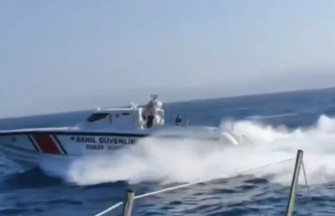 Πρόκληση τουρκικής ακτοφυλακής σε Οινούσες κατά σκάφους της Frontex και ψαράδων (vid) 