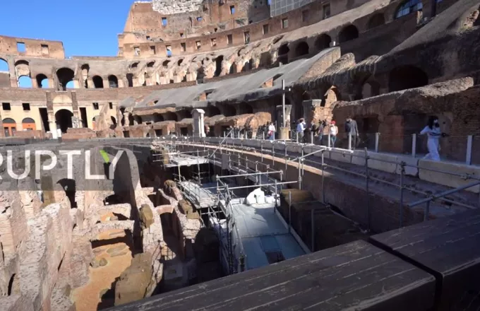 Άνοιξε το Κολοσσαίο στη Ρώμη: Αποστάσεις και θερμομέτρηση για 300 επισκέπτες (vid) 