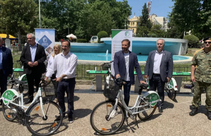 Σέρρες: Έγιναν τα εγκαίνια του νέου συστήματος κοινόχρηστων ποδηλάτων